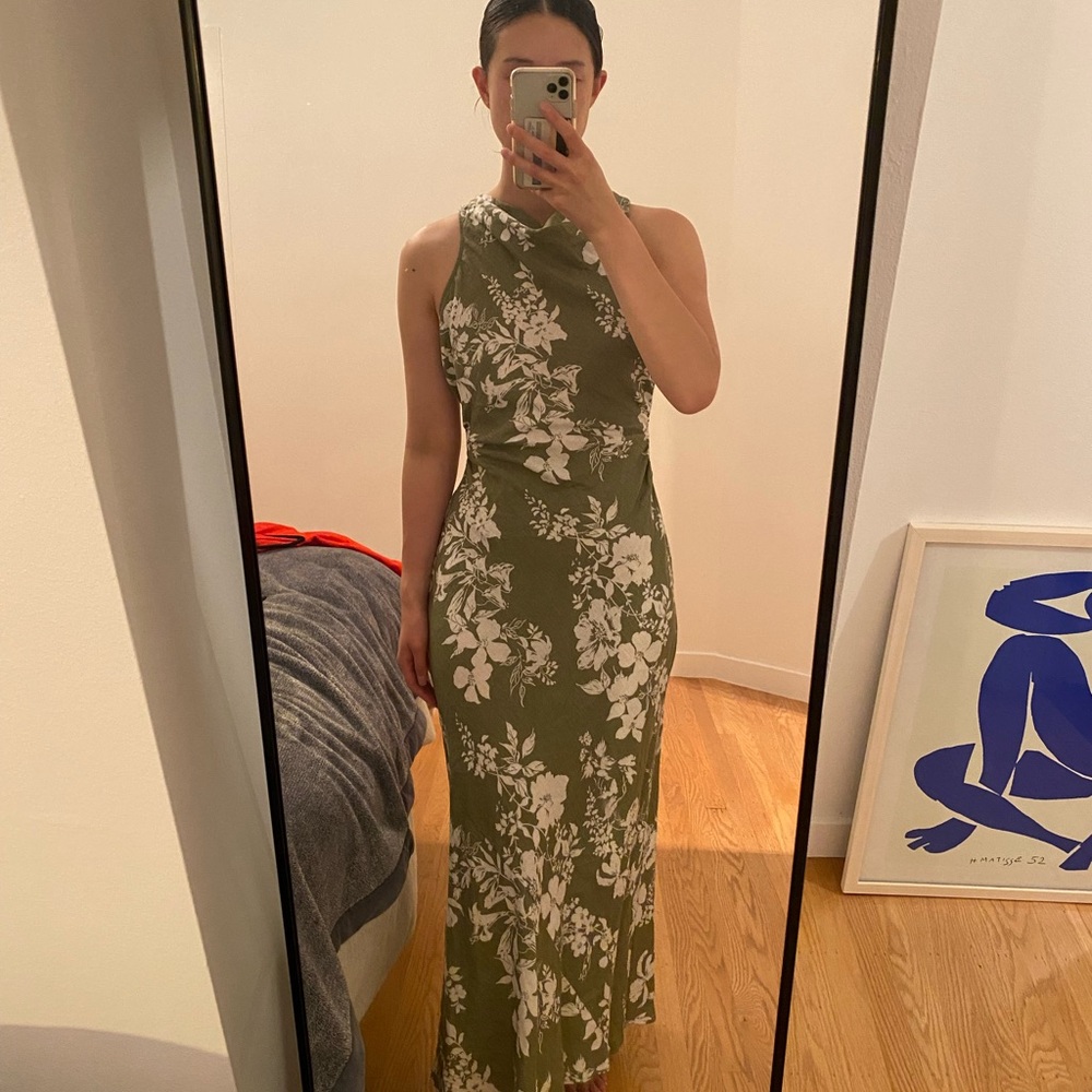 Reformation Casette Linen Dress size 6